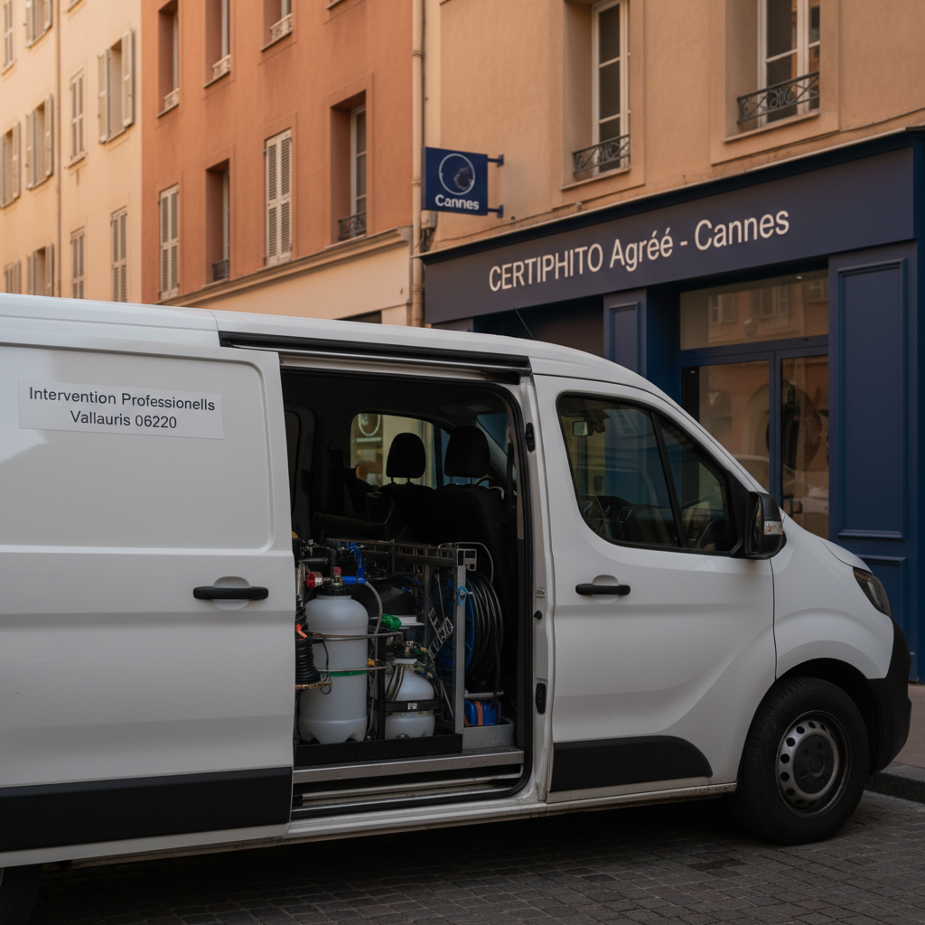 Société agréée CERTIPHITO pour punaise de lit à Cannes dans un local commercial avec intervention discrète et rapide à domicile pour professionnels à Vallauris 06220