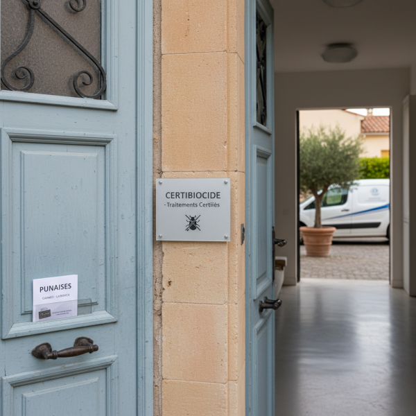 Entreprise spécialisée en punaise de lit à Cannes dans une maison avec traitements certifiés certifiée CERTIBIOCIDE et intervention rapide à domicile pour particuliers à La Bocca 06150