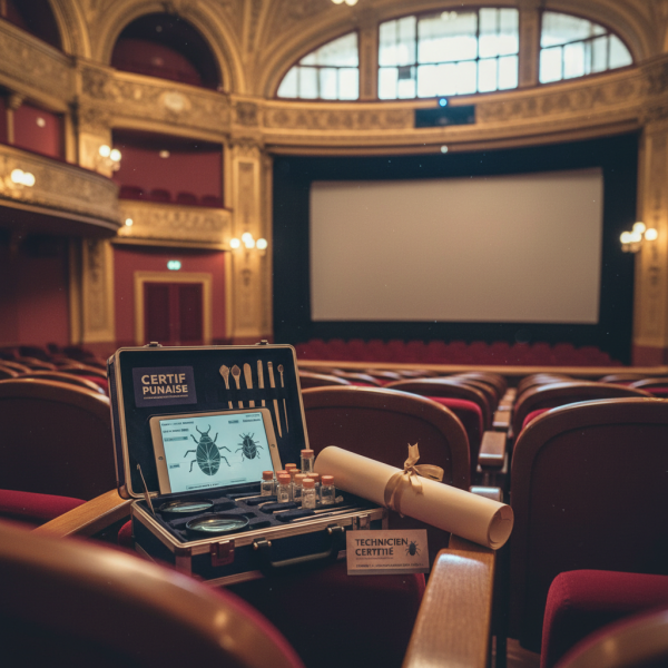 Technicien certifié CERTIF PUNAISE pour punaise de lit à Cannes dans un cinéma avec prise en charge complète et tarif cohérent pour professionnels à Golfe-Juan 06220